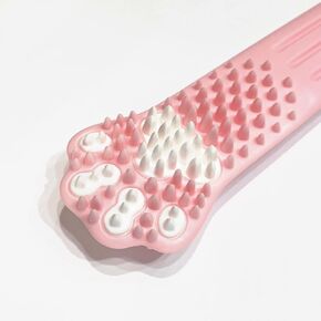 Cat Dental Brushing Toy, Professional Playful Tooth Brushing Tool with Catnip Flavor Suitable for all Cats (Main Pink)