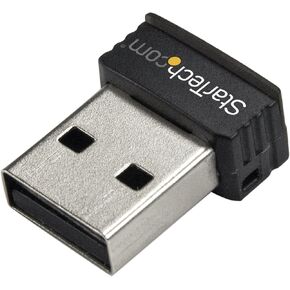 ستارتيك كوم محول واي فاي USB لاسلكي – دونجل لاسلكي ثنائي النطاق AC600 - 2.4 جيجاهيرتز / 5 جيجاهرتز - 802.11ac واي فاي لابتوب (USB433ACD1X1)