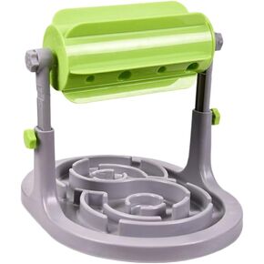 Interactive Drum Dispenser Slow Eating Feeder Food Leaking Device Cats Dogs Promotes Healthy Eating
