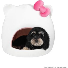 Hello Kitty and Friends Covered Cave Bed for Cats and Dogs - Character Shaped Cave Bed Shaped with Machine Washable Removable Insert (One Size)