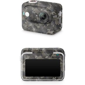 Glossy Glitter Skin Compatible with Insta360 GO 3 (2023) - Camo Dots - Premium 3M Vinyl Protective Wrap Decal Cover - Easy to Apply | Crafted in The USA by MightySkins