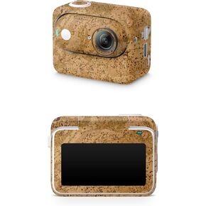 Skin Compatible with Insta360 GO 3 (2023) - Cork - Premium 3M Vinyl Protective Wrap Decal Cover - Easy to Apply | Crafted in The USA by MightySkins