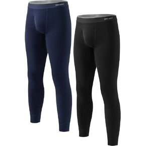 DAVID ARCHY Thermal Underwear for Men with Double-layer Knee & Elbow Panel Toasty Fleece Lined Base Layer Long Johns or Sets