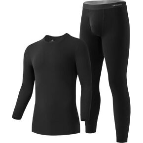 DAVID ARCHY Thermal Underwear for Men with Double-layer Knee & Elbow Panel Toasty Fleece Lined Base Layer Long Johns or Sets in Kuwait