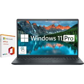 Dell Inspiron Touchscreen Laptop, 15.6" Business & Student Laptop Computer, Windows 11 Pro Laptop 32GB RAM 1TB SSD, Intel Core i5-1235U Processor, Microsoft Office Lifetime License, Black