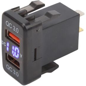 Fast Dual USB Port Charger Socket with QC3.0 for FJ Cruiser Hilux Tacoma, Compatible with Mobile Phones, Tablets, GPS (1.57x0.87 Inch)