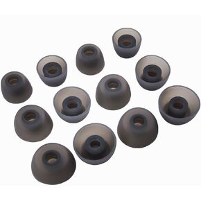 TENMAK 12X Eartips Replacement for TOZO NC7/ NC7 Pro / NC9 / NC9 Plus Hybrid Active Noise Cancelling Wireless Earbuds Earpad * 6 Pairs