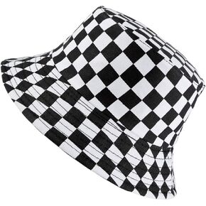 Fashion Punk Hip Hop Bucket Hat for Men Women Packable Sun Cap Rave Party Outfit Accessories Fisherman Hat