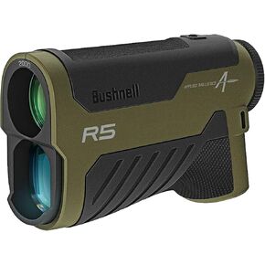 Bushnell R5 2000 AB Laser Rangefinder for Hunting and Shooting, 6x25mm, Bluetooth Connectivity, Applied Ballistics Ultralite, HD Optical System, IPX4 Waterproof, Includes Vault Lite Pouch