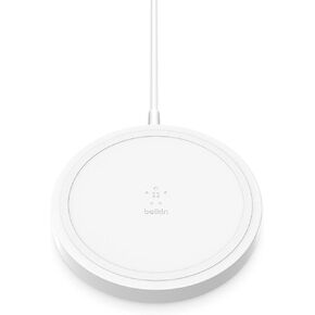 Belkin Wireless Charger, BoostUp 5W Charging Pad Qi-Certified Compatible With iPhone 12, 12 Pro, 12 Pro Max, Mini 11, SE, AirPods, Galaxy, Note, and all Qi Enabled Devices, white