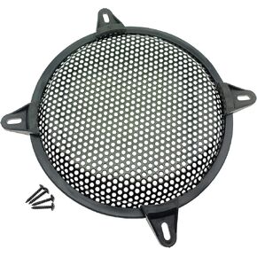 غطاء حماية لشبكة مكبر الصوت قطعتين مقاس 8 بوصات غطاء مكبر صوت للسيارة شبكة دائرية لحماية شبكة الوافل مع برغي تثبيت ومشبك in Kuwait