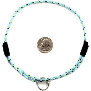 National Leash Mountain Rope Dog ID Collar- Blue Eyes- Medium (14"-20") Ultra Lite
