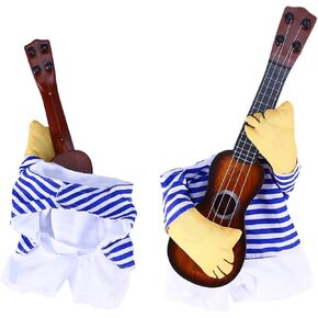 MERRYHAPY Dog Costumes for Small Dogs Fancy Costume Halloween Cosplay Cat Clothes Cat Customs for Halloween Funny Dog Costume Guitar Costume for Dog Puppy Small Dog Clothes Pug Large Dog