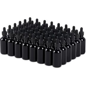 2 Pcs, 4oz Dropper Bottle, Glass Leakproof Tincture Bottles with Dropper, Clear Reusable Eye Dropper Bottle, for All Kinds of Liquids (Clear, 4oz-2pcs)
