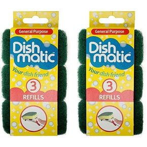 6X Dishmatic Refill Sponges from Caraselle