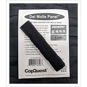 Del Molle Panel for Name Tapes - 1 inch x 5.25 inches - Black in Saudi Arabia