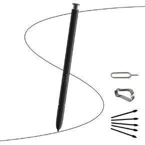 Galaxy S23 Ultra Touch Stylus S Pen Replacement for Samsung Galaxy S23 Ultra (Black) All Versions with 5*Tips/Nibs (No Bluethooth)