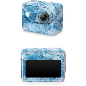 Carbon Fiber Skin Compatible with Insta360 GO 3 (2023) - Winter Rock - Premium 3M Vinyl Protective Wrap Decal Cover - Easy to Apply | Crafted in The USA by MightySkins