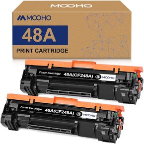MOOHO Compatible Toner Cartridge Replacement for HP 48A CF248A for HP Laserjet Pro MFP M15w M29w M28w M15a M31w M29a M28a M30w M16w M16a M14 M17 Laser Printer (Black, 2 Pack)