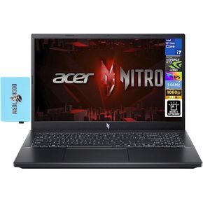 acer Nitro V Gaming Laptop 15.6" 144 Hz IPS FHD (Intel i7-13620H, GeForce RTX 4060 8GB, 32GB DDR5, 1TB PCIe SSD, Backlit KYB, WiFi 6, Webcam, Win 11 Home) w/DKZ Hub USB Port Expander
