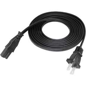 Power Cord Replacement for Emerson PD5208 PD5802 PD6511 PD6517 SB220 PD6511B PD5203 PD5202BL PD3812B PD5100 PD5198 PD5201 PD5202 PD6810 PD5098 Boombox Player AC 8.2ft 2 Prong Power Cord Cable