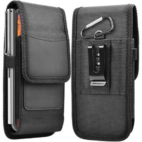 for Vortex HD65 Case, Vortex HD65 Holster Phone Case, Vegan Leather Wallet Pouch Holster Case with [Belt Metal Loop Clip] Credit Card Holder Wallet Protection Case for Vortex HD65 6.5" 2023