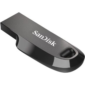 SanDisk 64GB Ultra Curve 3.2 USB Memory Drive Flash Drive 100MB/s SDCZ550 064G G46, Black