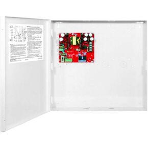 Seco-Larm EAP-5D1Q Access Control Power Supply; AC Power and Power Failure Supervision Relay, Low Battery Supervision Relay, 1 Output, 5A at 12VDC, 2.5A at 24VDC, Heavy Duty Steel Casing
