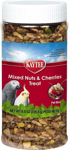 Kaytee Mixed Nuts and Cherries Treat Jar for Pet Birds 8 oz in Saudi Arabia