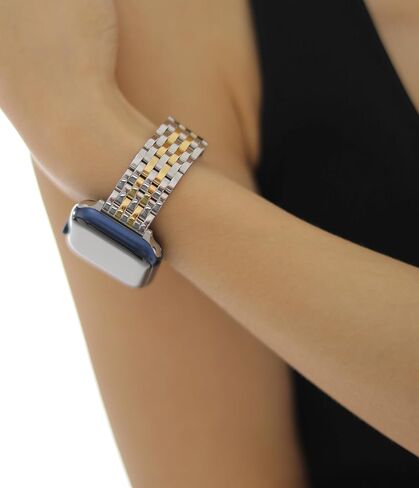 Thin & Feminine Bands for Apple Watch 10 9 8 7 6 5 4 3 2 1, Dressy Metal Watch Bands for Women for Apple Watch 45mm 44mm 42mm 41mm 40mm 38mm in Kuwait