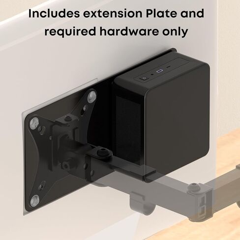 لوحة تمديد ذراع الشاشة PUTORSEN VESA متوافقة مع كمبيوتر Intel NUC Mini PC، أسود in Kuwait