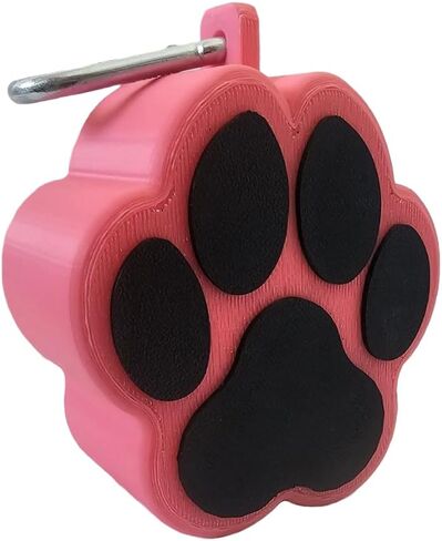 D!NO’S DESIGNS, The Perfect Dog-Walking Bundle - Includes 1 Poop Bag Holder (Paw-Shaped Dispenser) For Leash With A Metal Carabiner Clip, and 30 Leak-Proof Extra Thick Pet Waste Bags, Unscented in Saudi Arabia