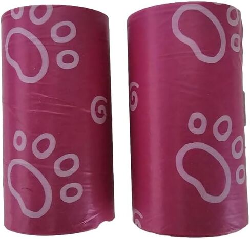 D!NO’S DESIGNS, The Perfect Dog-Walking Bundle - Includes 1 Poop Bag Holder (Paw-Shaped Dispenser) For Leash With A Metal Carabiner Clip, and 30 Leak-Proof Extra Thick Pet Waste Bags, Unscented in Saudi Arabia