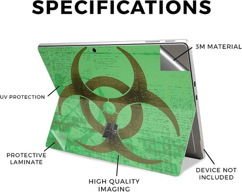 Tablet Skin Compatible with Microsoft Surface Pro 11 (2024) - White Freesia - Premium 3M Vinyl Protective Wrap Decal Cover - Easy to Apply | Crafted in The USA by MightySkins in Saudi Arabia
