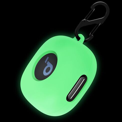 حافظة من السيليكون الناعم من Geiomoo لجهاز Anker Soundcore Sport X20، غطاء حماية مضاد للصدمات مع حلقة تسلق (أسود) in Saudi Arabia