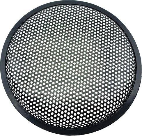 غطاء حماية لشبكة مكبر الصوت قطعتين مقاس 8 بوصات غطاء مكبر صوت للسيارة شبكة دائرية لحماية شبكة الوافل مع برغي تثبيت ومشبك in Kuwait