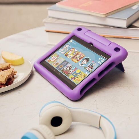 تابلت Fire HD 8 للأطفال، شاشة 8 بوصات عالية الدقة، للأعمار من 3 إلى 7 سنوات، 32 جيجابايت، يتضمن اشتراكًا لمدة عام في محتوى Amazon Kids+، حافظة زرقاء مقاومة للأطفال، (إصدار 2020) in Saudi Arabia
