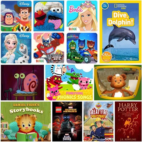 تابلت Fire HD 8 للأطفال، شاشة 8 بوصات عالية الدقة، للأعمار من 3 إلى 7 سنوات، 32 جيجابايت، يتضمن اشتراكًا لمدة عام في محتوى Amazon Kids+، حافظة زرقاء مقاومة للأطفال، (إصدار 2020) in Saudi Arabia