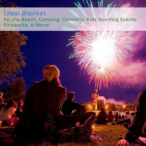 بطانية نزهة في الهواء الطلق من واكمان مع بطانة إسفنجية - حصيرة شاطئ مقاومة للماء وقابلة للطي للسفر والتخييم والمهرجانات والرياضة (أحمر منقوش) in Kuwait