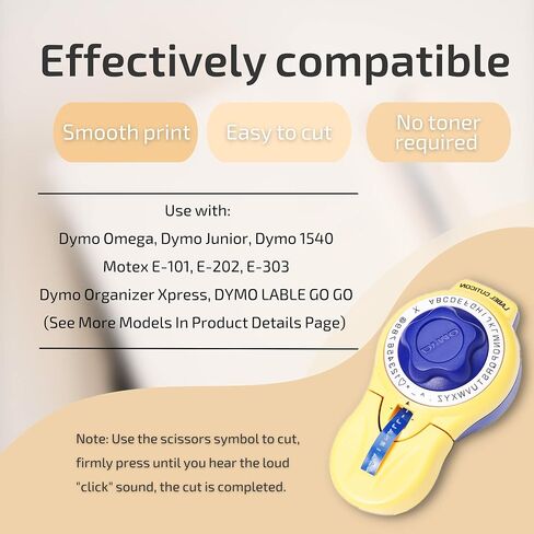 Airmall متوافق مع شريط ملصقات Dymo Omega مقاس 9 مم، ملصقات منقوشة ثلاثية الأبعاد وردي أصفر أحمر أزرق بحيرة خضراء متوافقة مع صانع ملصقات النقش DYMO Omega S0717930 Junior S0717900 in Saudi Arabia