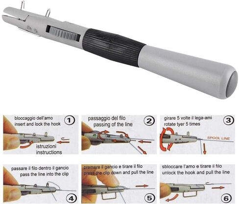 أداة ربط سريعة بعقدة مفردة ومزدوجة + طبقة خطاف صيد السمك، أداة ربط سريعة لعقدة الأظافر، أداة ربط يدوية بخطاف صيد السمك مع خط فرعي in Kuwait