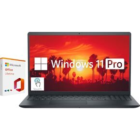 Dell ‎Inspiron ‎15.6" Touchscreen Laptop Computer, Windows 11 Pro Laptop 32GB RAM 1TB SSD, Intel Core i5-1155G7 Processor, FHD ‎1920 x 1080 LED Display, Microsoft Office Lifetime License, Carbon Black