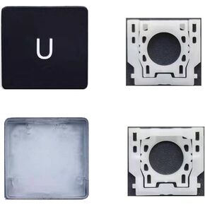 Replacement Individual U Key Cap and Hinges are Applicable for Surface Pro 4/5/6/7 1724 1796 1807 1866 (Black) Keyboard to Replace The U Key Cap and Hinge