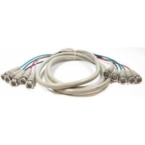 AYA 6Ft (6 Feet) 5-BNC to 5-BNC Male/Male RGBHV High Resolution Video Cable