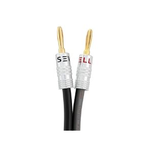 Silverback Speaker Wire by Sewell, 12 AWG, with Silverback Banana Plugs, OFC, 259 Strand Count, 25 ft