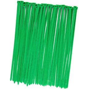 Heavy Duty Zip Ties Outdoor 12 inch, Dark Green Color Cable Tie 50 pcs, Wire Ties 0.3 inch Strength 120 Pounds, Plastic Tie Wraps Durable, Indoor Plants, fence ties, DIY (12" Green 50 Pack)