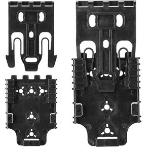 QLS Quick Locking System Kit,Platform Attachment for Duty Holster with Locking Fork & Receiver and Accessories,Black-One Size,2 Pack