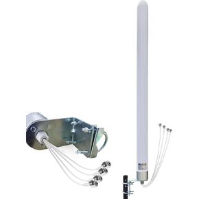 Omni Directional 4x4 MIMO Antenna 5G for T Mobile Home Internet, 5G/ 4G/ LTE/WiFi Outdoor Cellular Antenna for Modems Routers Hotspots Gateway, 600-6000MHz
