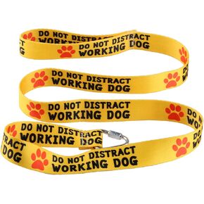Funny Dog Leash Working Dogs Gift Do Not Distract Dog Leash Walking Training Dog Leashes Dog Owner Pet Lover Gift (Do Not Distract Working Dog-YE)
