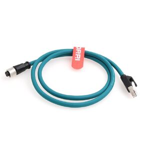 DRRI 8-pin M12 A-Code to RJ45 Gigabit Ethernet Interface Cat6a Cable for Industrial Camera (1M)